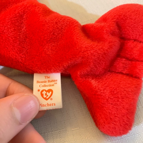 RARE! PINCHERS THE LOBSTER BEANIE BABIES - Picture 6 of 8